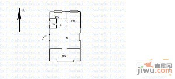 祥和小区2室1厅1卫户型图