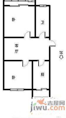 北方汽配2室1厅1卫户型图