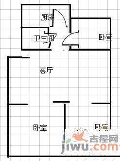 环翠里3室2厅1卫户型图