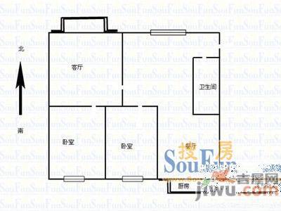 环翠里3室2厅1卫户型图