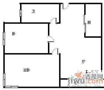 莱州碧海云天3室2厅1卫户型图