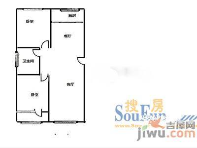 银海家园3室2厅2卫户型图