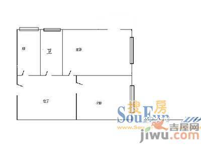 银海家园3室2厅2卫户型图