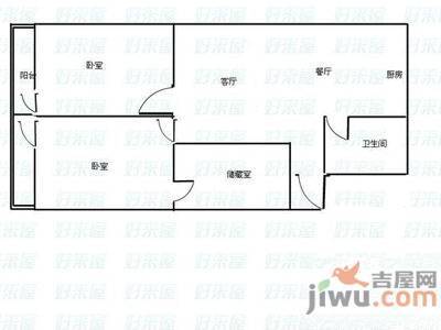 前进路3室2厅1卫户型图