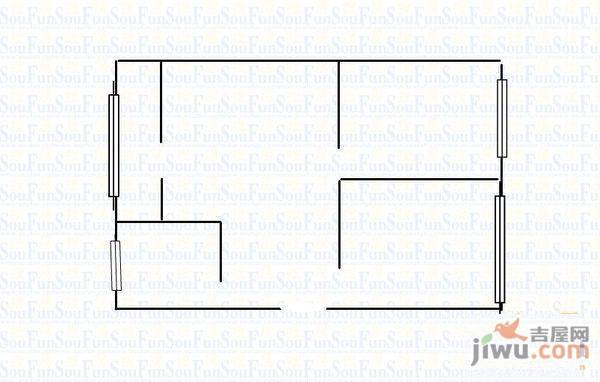 卧龙小区2室2厅1卫户型图