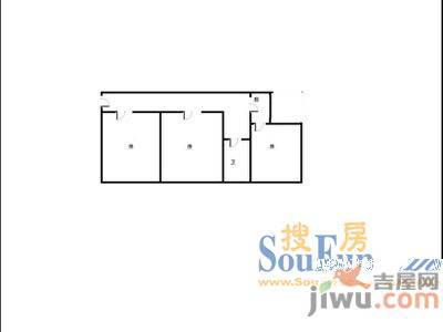 华侨新城2室2厅1卫户型图