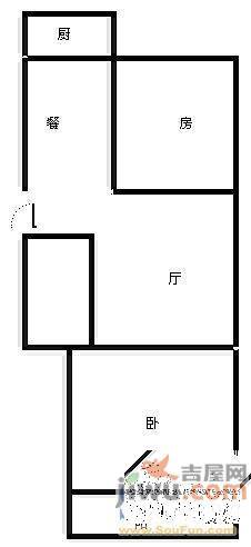 水木清华2室2厅1卫户型图