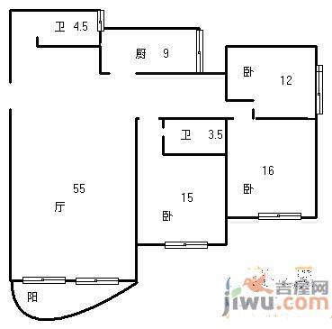 泉韵海景苑4室2厅2卫201㎡户型图