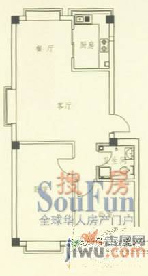 翰林晨苑2室2厅1卫83.8㎡户型图