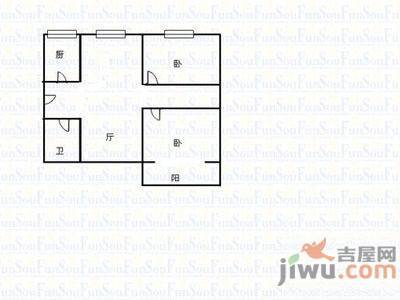 东轸格庄3室2厅1卫户型图