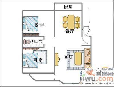 东轸格庄3室2厅1卫户型图