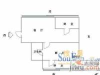 怡景天地2室2厅1卫户型图