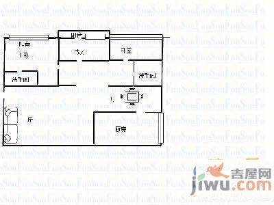 金沙滩花园3室2厅2卫123㎡户型图