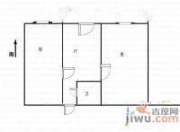 观月里小区2室1厅1卫户型图