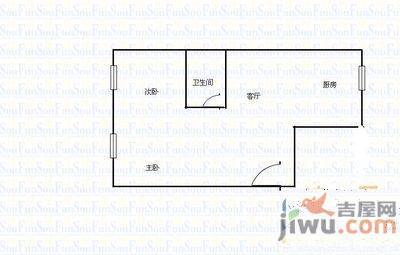 雪玉花苑2室2厅1卫113.4㎡户型图