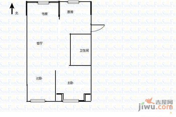 三元小区3室1厅1卫户型图