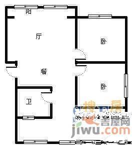 新胜路2室2厅1卫户型图