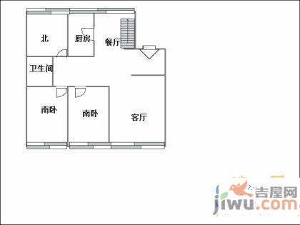 静海小区2室1厅1卫90㎡户型图