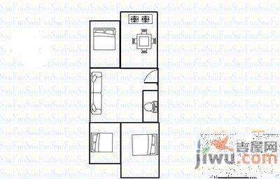 益丰小区3室2厅1卫户型图