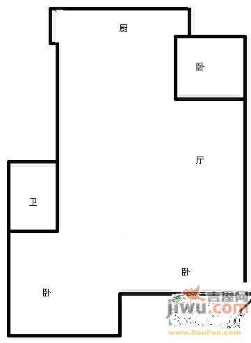 益丰小区3室2厅1卫户型图