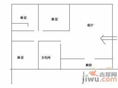 怡海翠庭3室2厅1卫户型图