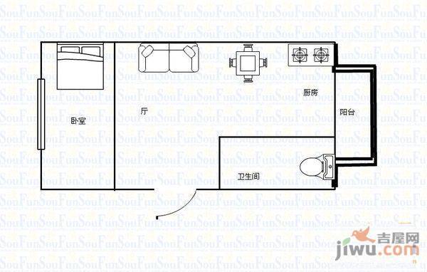 曙光名座3室1厅1卫111㎡户型图