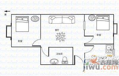 曙光名座3室1厅1卫111㎡户型图