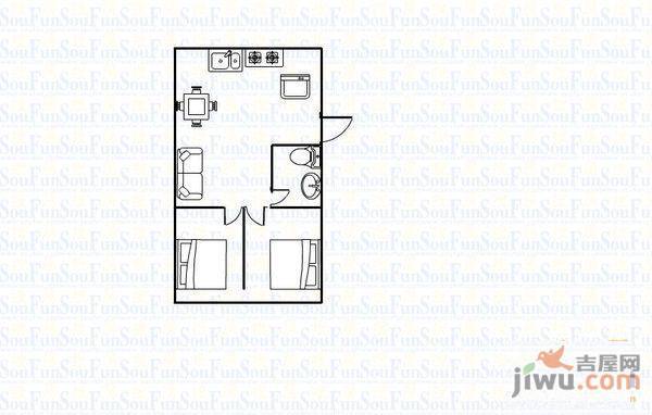 富豪西苑3室2厅1卫户型图