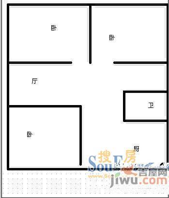 宏远小区3室2厅1卫户型图