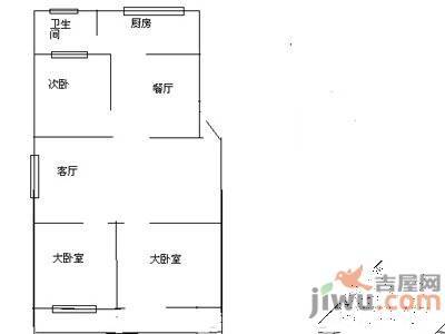 绿景山庄2室2厅1卫户型图