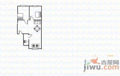 嘉城世纪花园2室2厅1卫73㎡户型图