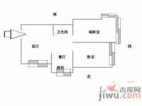 祥云府邸2室2厅1卫户型图