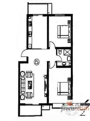 碧海家园2室2厅1卫户型图