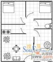 华联新村3室2厅1卫户型图