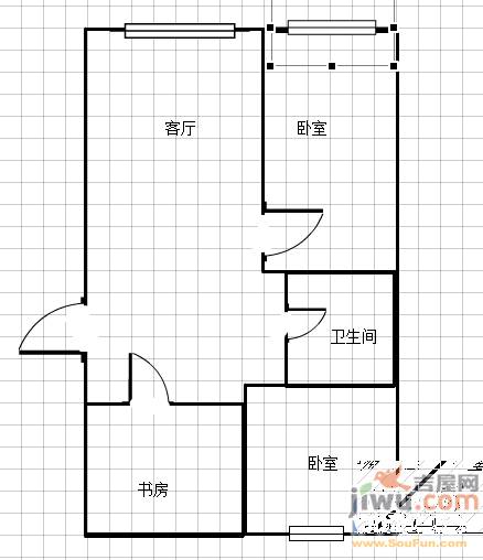 怡海翠庭3室2厅1卫户型图