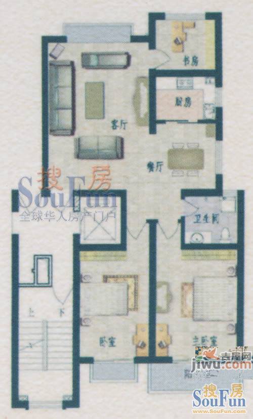 怡海翠庭3室2厅1卫户型图