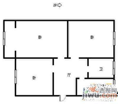 曙光名座3室1厅1卫111㎡户型图