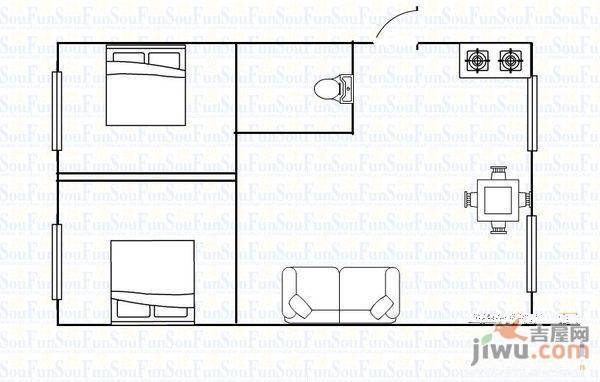 福祥新苑3室2厅1卫127㎡户型图