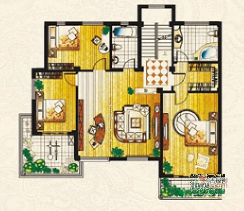 帝豪庄园5室3厅4卫291.4㎡户型图