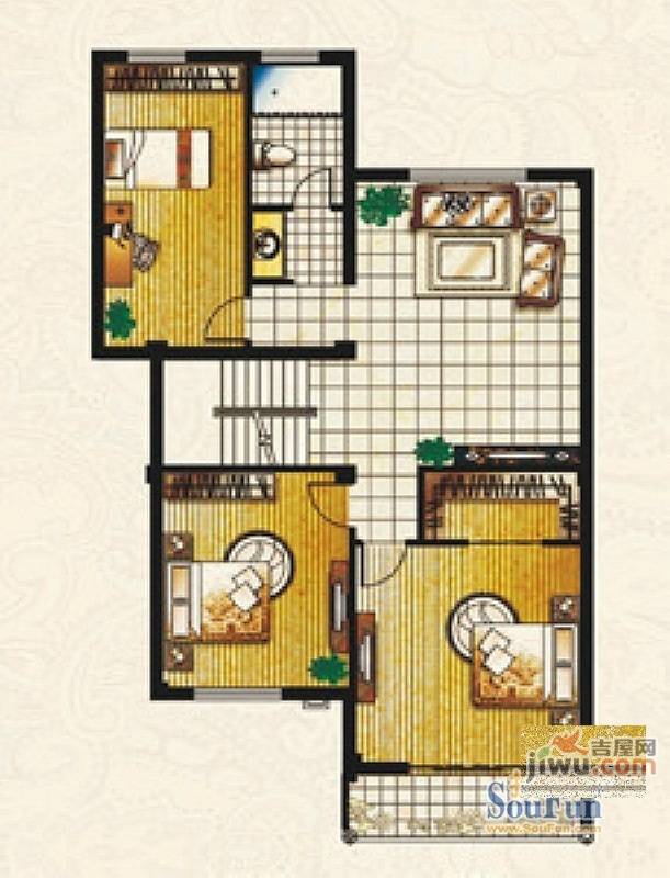 帝豪庄园4室3厅2卫257.8㎡户型图