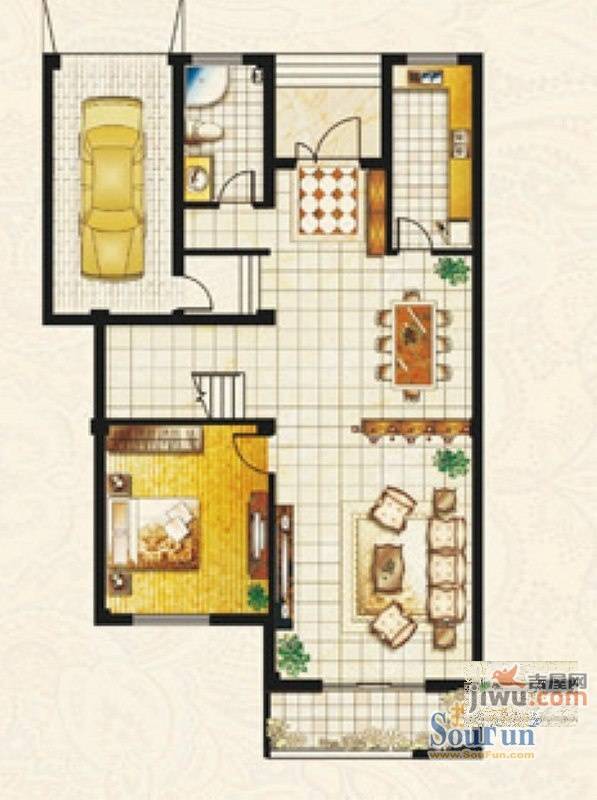 帝豪庄园4室3厅2卫257.8㎡户型图