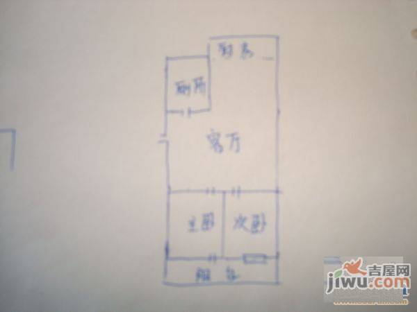 芝水小区2室1厅1卫户型图