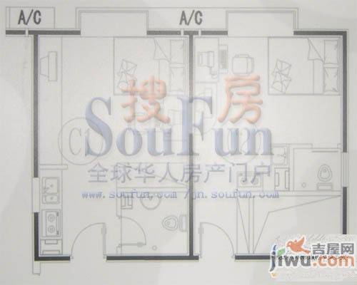 海右重华普通住宅55㎡户型图