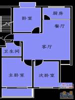 南徐水岸名邸3室2厅1卫户型图