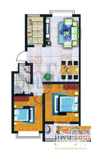 北徐花园普通住宅86㎡户型图