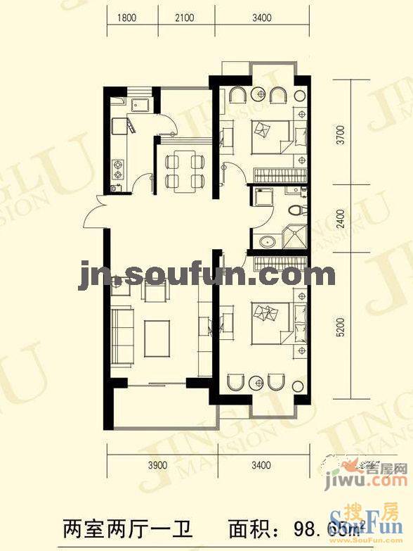 京鲁山庄4室2厅2卫户型图