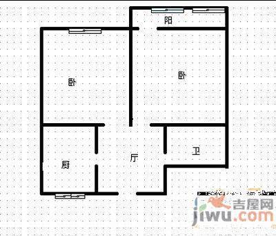 棋盘小区2室2厅1卫148㎡户型图