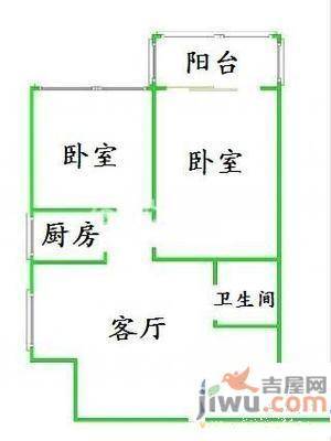 棋盘小区2室2厅1卫148㎡户型图