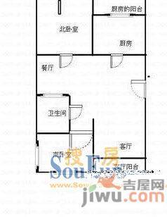 水天福苑2室2厅1卫108㎡户型图