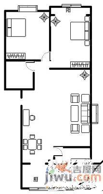 新馨家园2室2厅1卫户型图